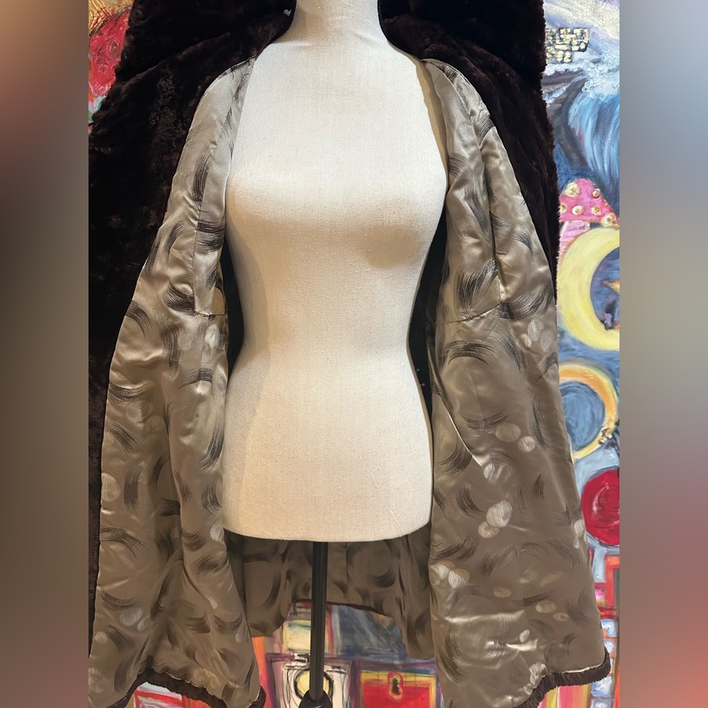 Vintage Kolinsky mid length fur coat with 3/4 sleeves - Picture 6 of 6